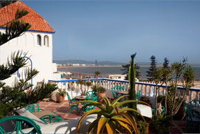 Essaouira, Villa Maroc, uitzicht op zee