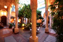 Centrale patio Villa des Orangers, Marrakech Marokko