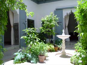 Binnentuin riad Dar Hanane