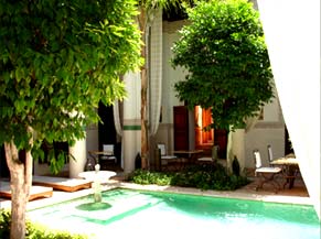 Binnentuin Riad Slitine